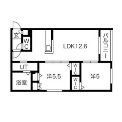 Halenix北円山の物件間取画像